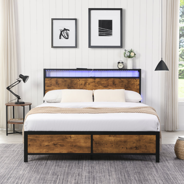 Urban industrial bed store frame